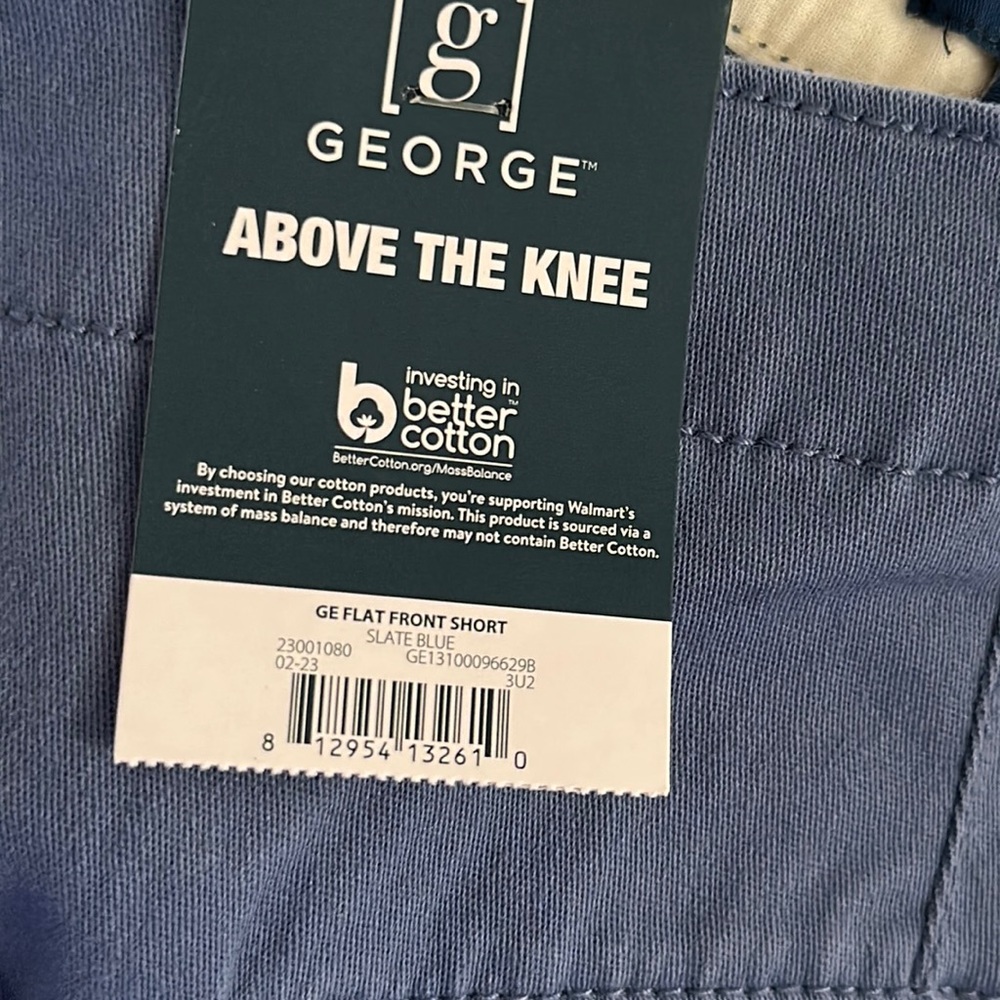 George Men's Flat Front Shorts Size 46 - Picture 9 of 10